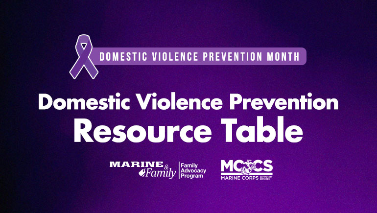 Domestic Violence Prevention Month: DV Survivor Information Table