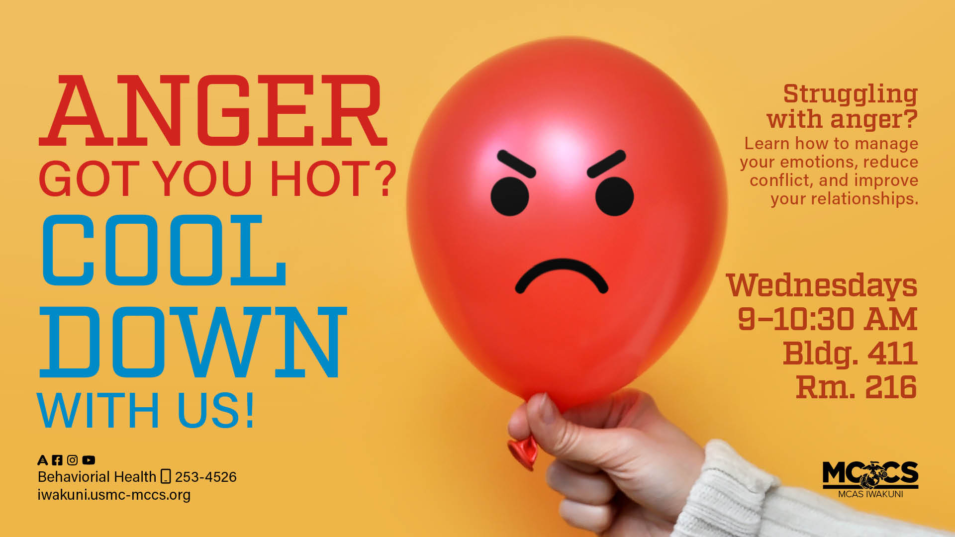 Anger Got You Hot? Cool Down With Us. 