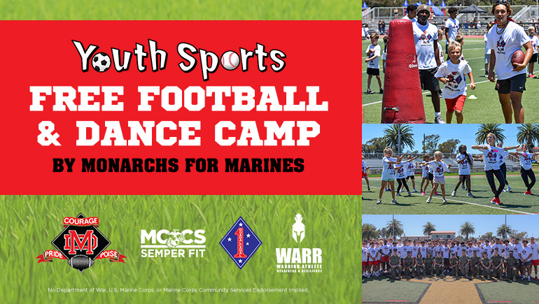 Monarchs for Marines Football & Dance Camp