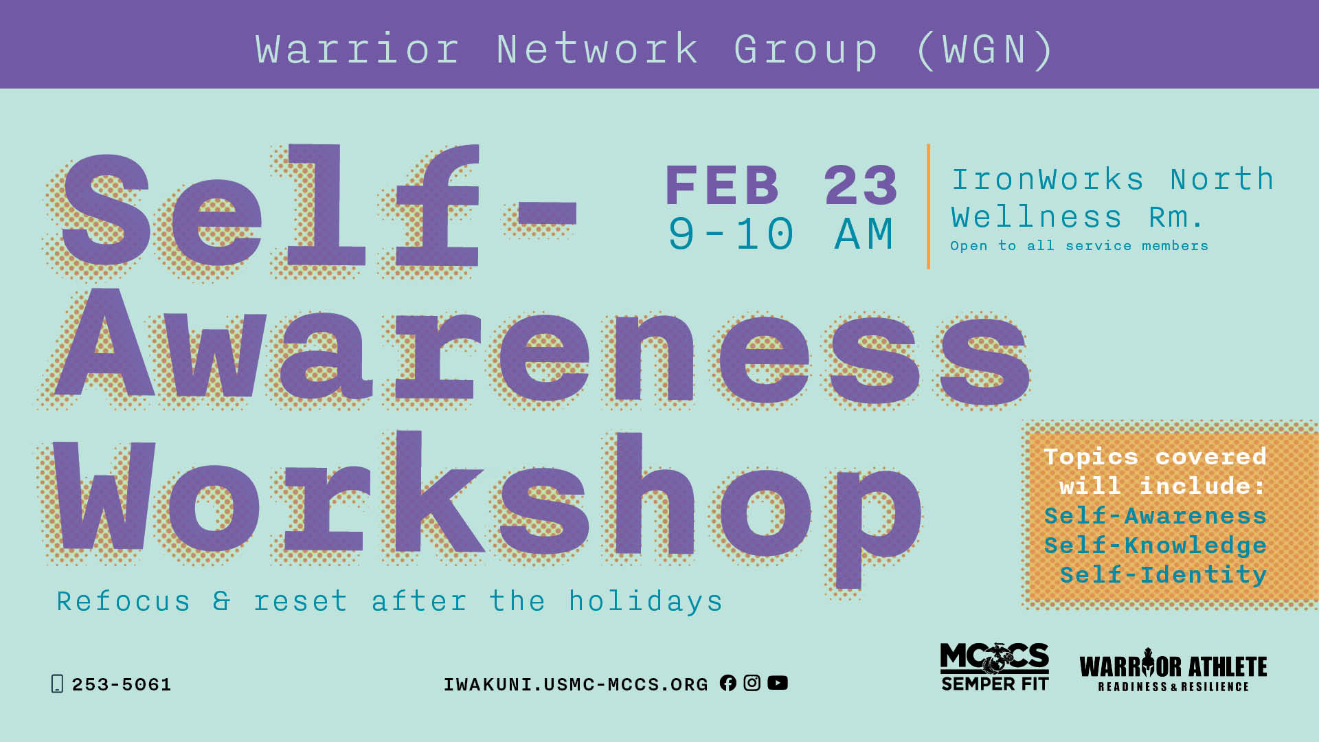 Warrior Network Group: Self-Awareness Workshop