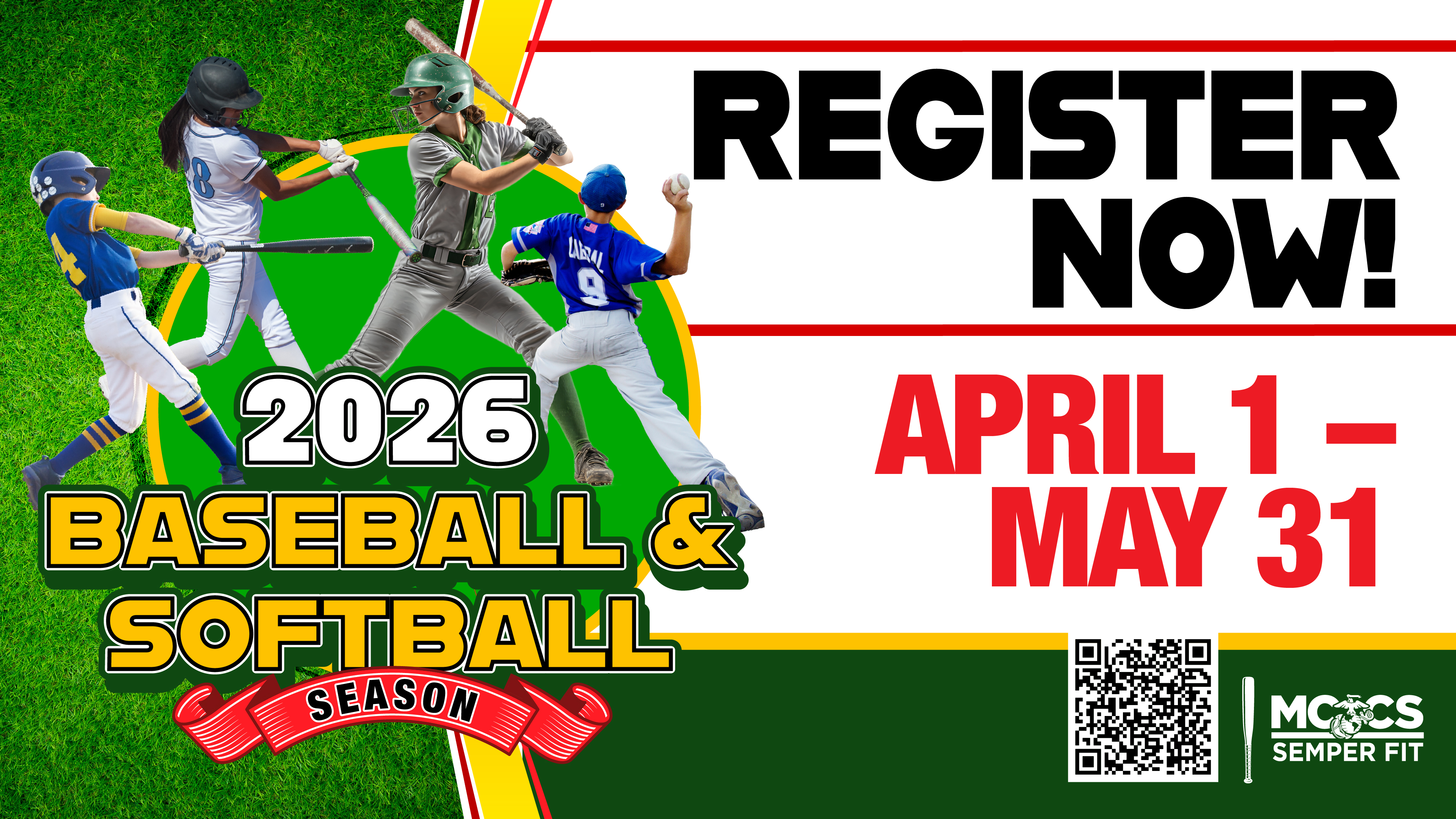 Youth Baseball & Softball Registration